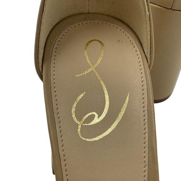 Sam Edelman | Robyn Beige Ankle Strap Heels New - Picture 6 of 8